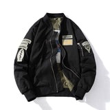Mens Vintage Jackets Flight Suit Jacket Vintage Embroidered Baseball Suit Hooded