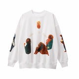 Jesus Is King T Shirt Big Talker Fashion Brand High Street Casual Loose Couple Fog round Neck Sweater Ins