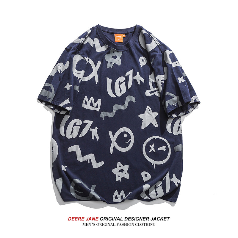 Men's T-Shirts Summer Short-Sleeved T-shirt Men's Loose