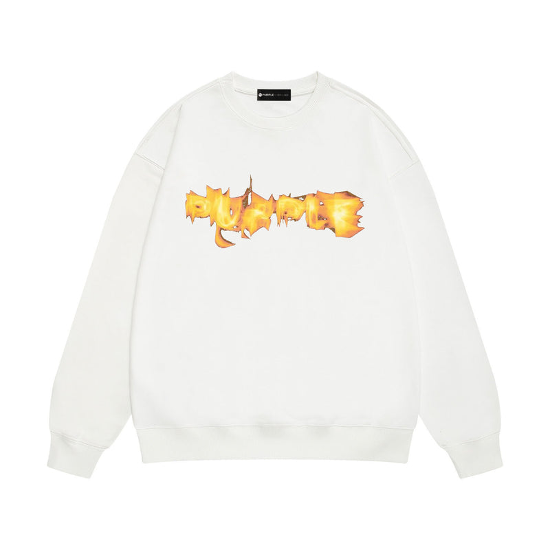 Purple Brand Sweatshirt Loose Crew Neck Sweater
