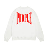 Purple Brand Sweatshirt Loose Crew Neck Sweater