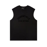 Fog Essentials tank spring summer FOG letter crew neck vest