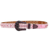 Hip-hop punk rhinestone belt skull punk sexy style