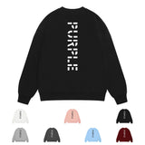 Purple Brand Sweatshirt Loose Crew Neck Sweater