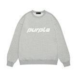 Purple Brand Sweatshirt Loose Crew Neck Sweater