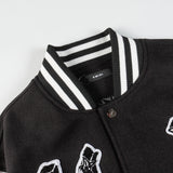 Amiri Jacket AMI Angel Ares Baseball Jacket Jacket Men's and Women's
