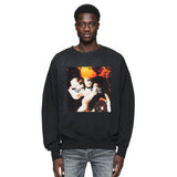 Purple Brand Distressed Sweatshirt Retro Vintage Crew Neck Sweater