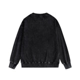Purple Brand Distressed Sweatshirt Retro Vintage Crew Neck Sweater