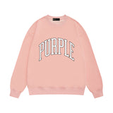 Purple Brand Sweatshirt Loose Crew Neck Sweater