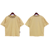 Palm Angels T Shirts Collar Letter Print Short Sleeve T-Shirt