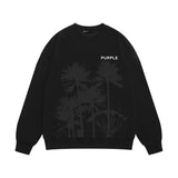 Purple Brand Sweatshirt Loose Crew Neck Sweater