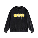 Purple Brand Distressed Sweatshirt Retro Vintage Crew Neck Sweater