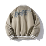 Bathing Ape jacket winter embroidery star baseball air force cotton jacket