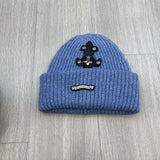 Chh Chrome Heart Beanie Vintage Cross Ear Protector Knitted Cap Wool Cap Pullover Cold Cap