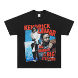 Kendrick Lamar T Shirts Cotton Hip Hop Rap Loose Short Sleeves