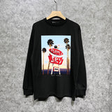 Purple Brand Long Sleeve T-Shirt Fashion Loose Long Sleeve Top