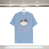 Casablanca T Shirts Crew Neck Loose Cotton Tee