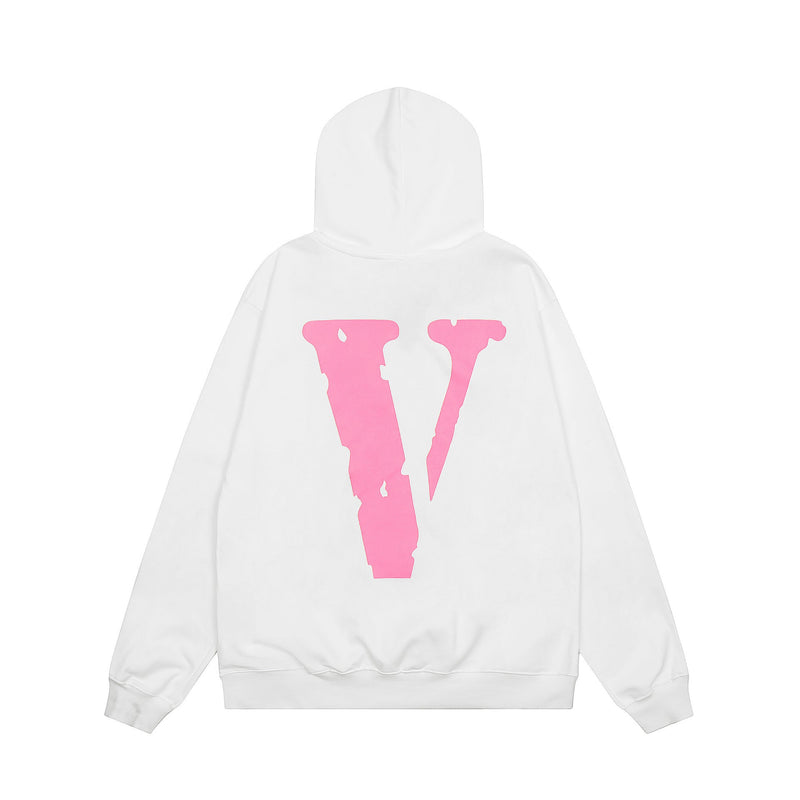 Vlone Hoodie Autumn/Winter Pink Big V Hooded