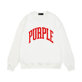 Purple Brand Sweatshirt Loose Crew Neck Sweater