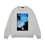 Purple Brand Sweatshirt Loose Crew Neck Sweater