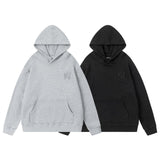 Amiri Hoodie AMI logo embroidered hooded sweater with holes