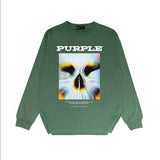 Purple Brand Long Sleeve T-Shirt Fashion Loose Long Sleeve Top