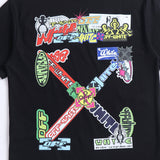 Ow T Shirts Watercolor Oil Painting Letter Graffiti Arrow