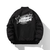 Mens Vintage Jackets Air Force Flight Suit Hooded Jacket Padded Baseball Suit