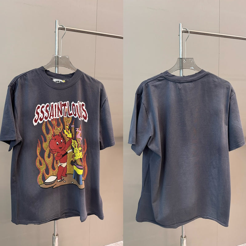 Men Vintage T-Shirts SSSaint Louis Tee