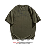Men T-Shirts Summer Short Sleeve T-shirt Men Loose Retro Half Sleeve