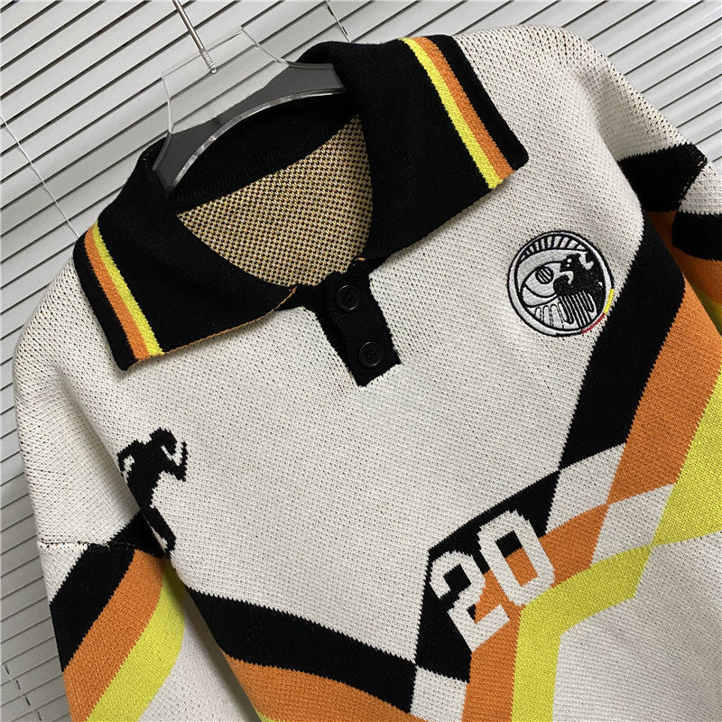 House Of Errors T-Shirt Eye of Truth Lapel Knitwear Half Sleeve T-Shirt