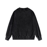 Purple Brand Distressed Sweatshirt Retro Vintage Crew Neck Sweater
