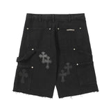 Chrome Heart Shorts Summer Shorts Loose Jeans