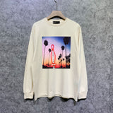 Purple Brand Long Sleeve T-Shirt Fashion Loose Long Sleeve Top
