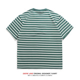 Men's T-Shirts Striped Short-Sleeved T-shirt Men's Loose Casual