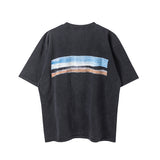 Mens Vintage T-Shirts SAINT MICHAEL CHO Old Short Sleeve Vintage Wash T-Shirt