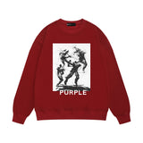 Purple Brand Sweatshirt Loose Crew Neck Sweater