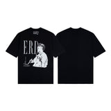 ERD T Shirts Cartoon Print Loose-Fitting Casual T-shirt