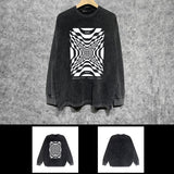 Purple Brand Distressed Long Sleeve Shirt Fashion Distressed Loose Long-sleeved Top