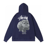 Stussy Hoodie Fall/Winter Fleece Hooded Sweater