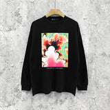 Purple Brand Long Sleeve T-Shirt Fashion Loose Long Sleeve Top