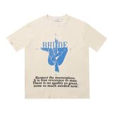 Rhude T Shirt Leopard Print Short Sleeve T-Shirt