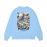 Purple Brand Sweatshirt Loose Crew Neck Sweater