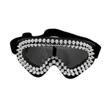 Trendy punk glasses gothic style studded spikes