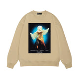 Purple Brand Sweatshirt Loose Crew Neck Sweater