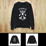 Purple Brand Distressed Sweatshirt Retro Vintage Crew Neck Sweater