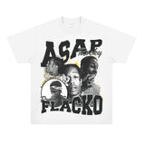 Asap Rocky T Shirts ASAP Rocky HIPHOP Hip Hop Short Sleeves