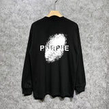 Purple Brand Long Sleeve T-Shirt Fashion Loose Long Sleeve Top