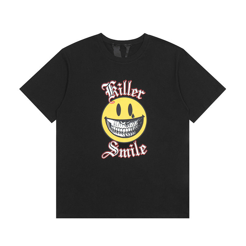 Vlone T Shirts Men's Short-Sleeved Youth Large Size Loose Bottoming Shirt
