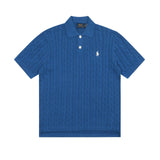 Ralph Lauren Knitted sweaters Ralph Lauren Knitted Short Sleeved Shirt POLO Lapel Knitted Short Sleeve Small Twist Lapel T-Shirt